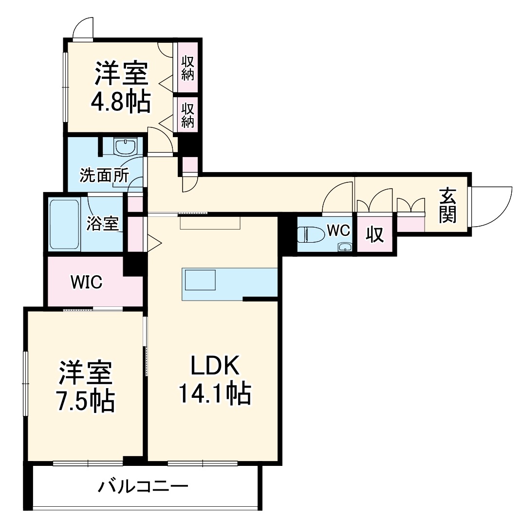 シエル モンティの間取り