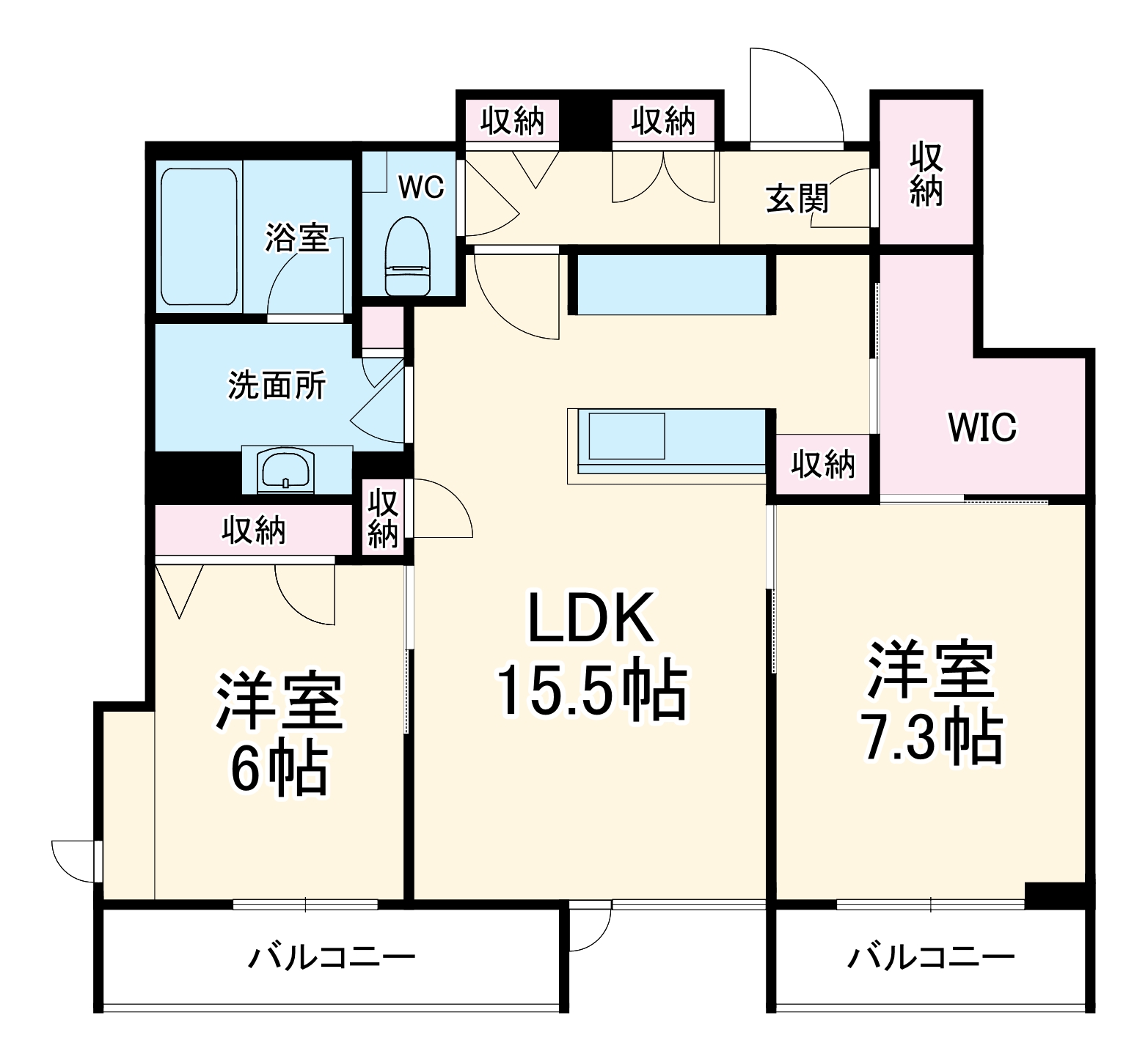 シエル モンティの間取り