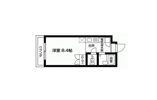 北矢名の完工年月(1996年3月)築の賃貸マンションの間取り