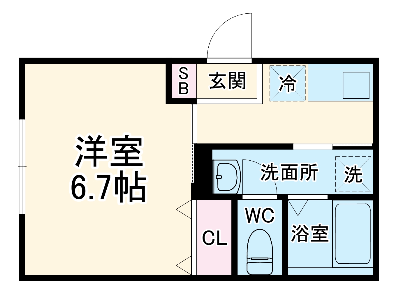 ベイルームリサータ大和の間取り