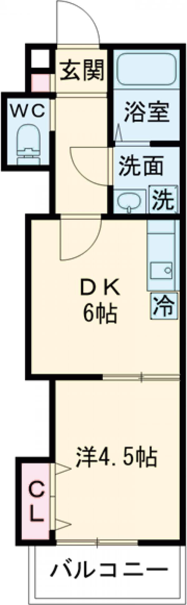 TKアンバーコート羽衣Ⅱの間取り