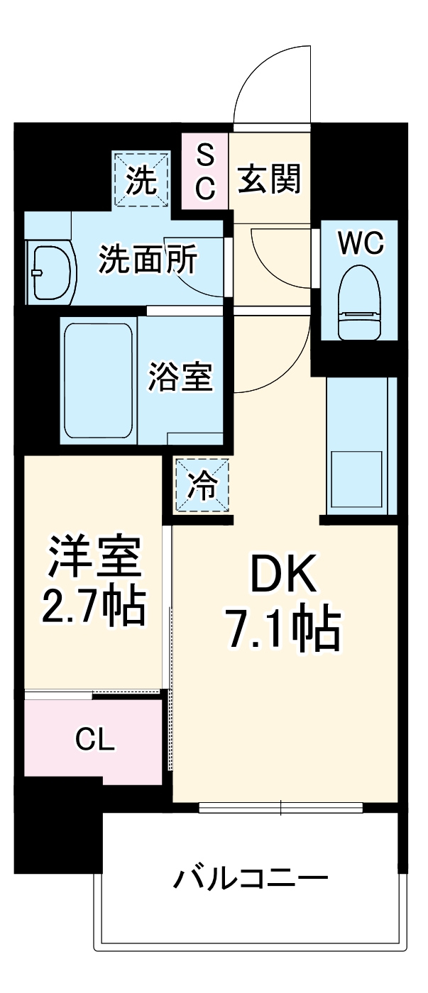 アーバネックス新町IIの間取り