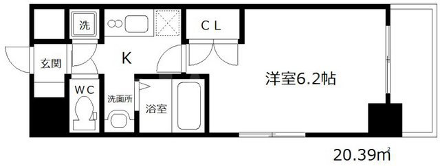 ジュネーゼ梅田北プラウディアの間取り