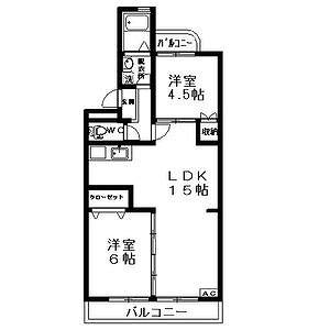 サンライフ六名の間取り