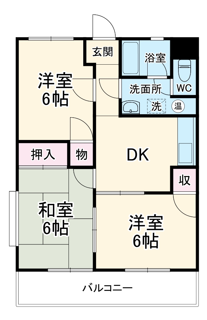 コーポ長池の間取り