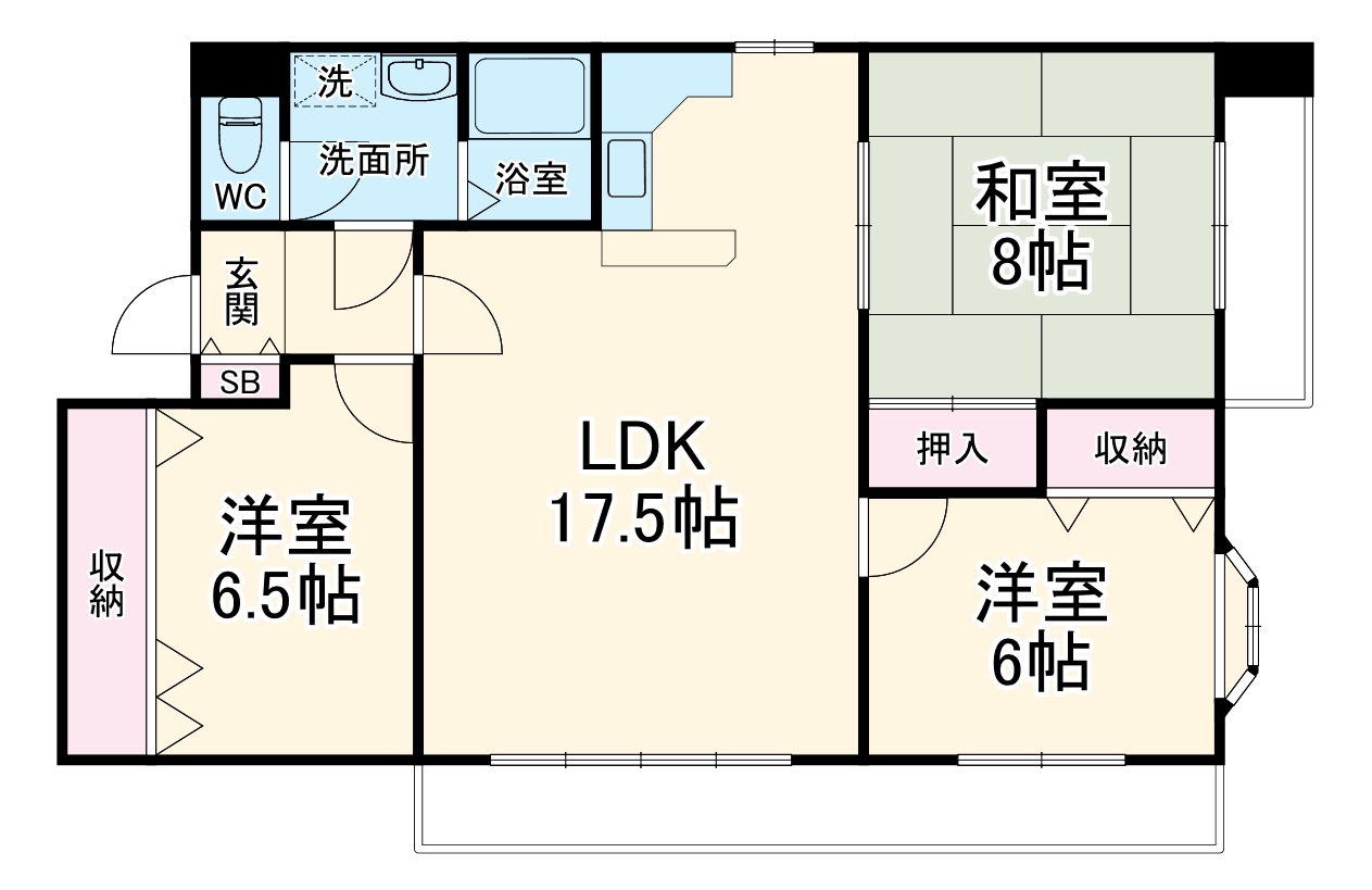 グリックヒルズ代万の間取り