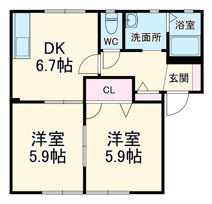 プレミール稲沢の間取り