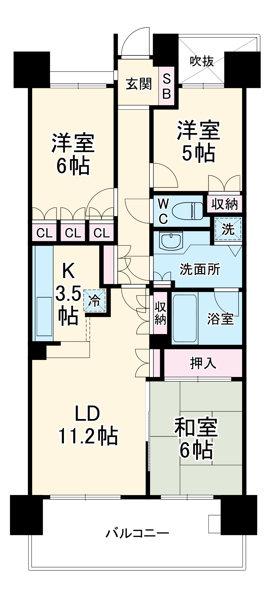 パークスクエア船橋の間取り