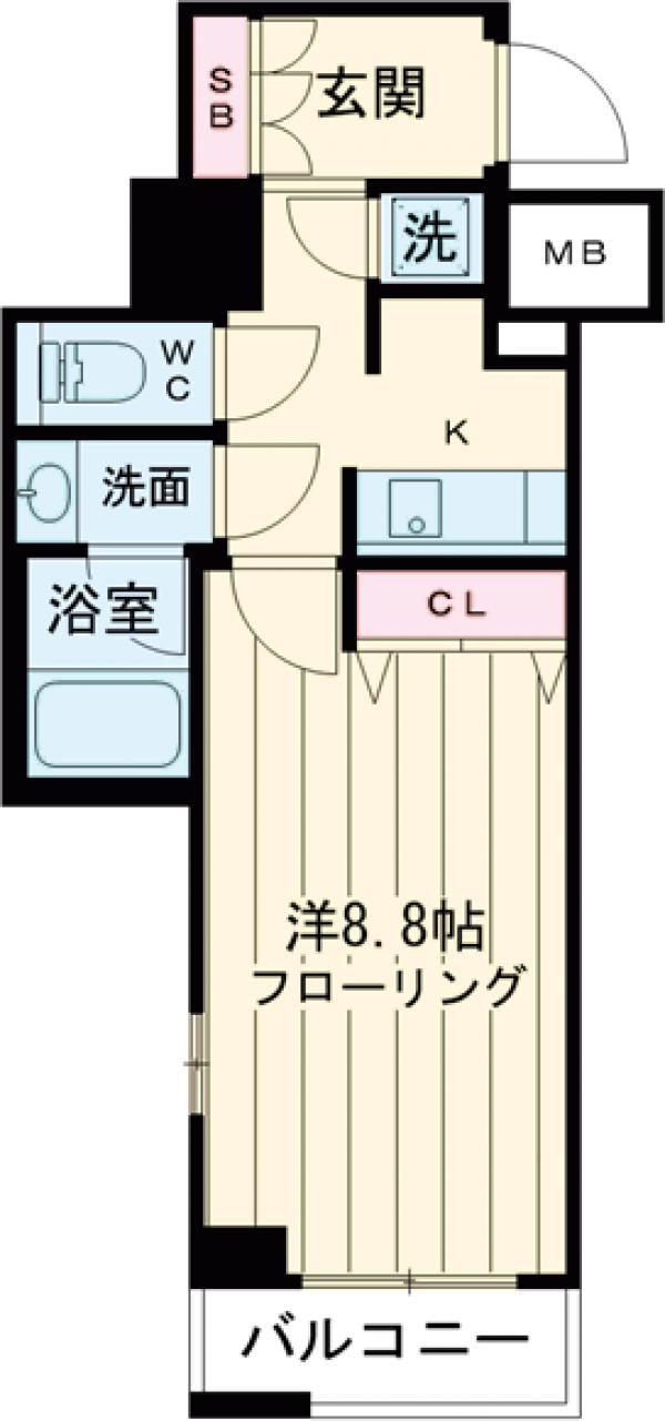 パレステュディオ池袋駅前の間取り