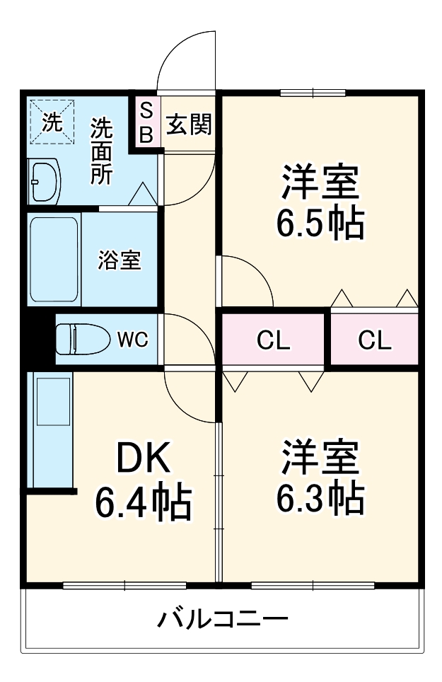 グランヒルズⅡの間取り