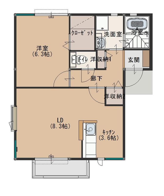 フレシール大塚 Aの間取り