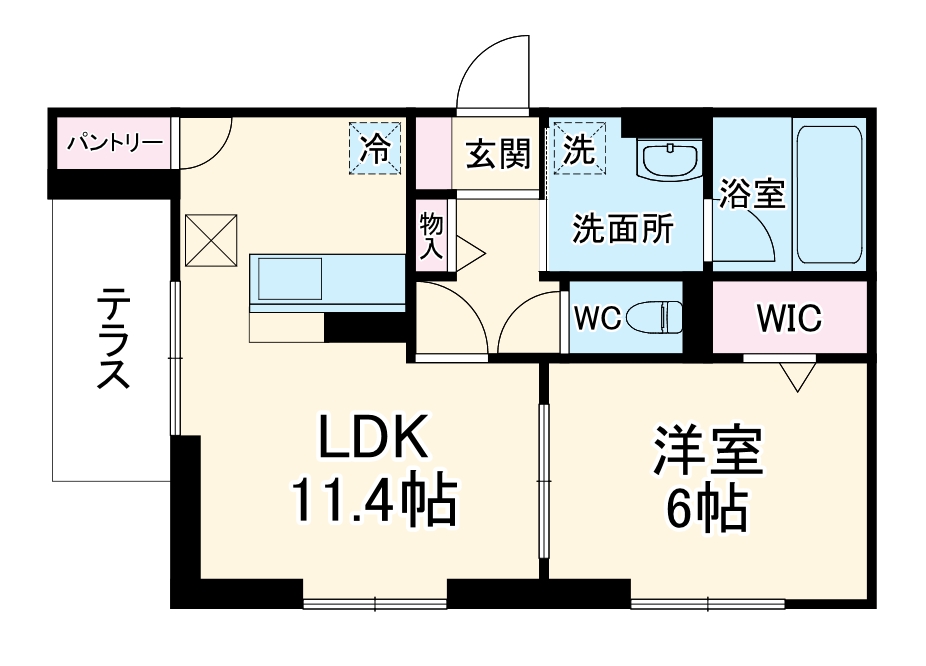 D Paina Odoribaの間取り