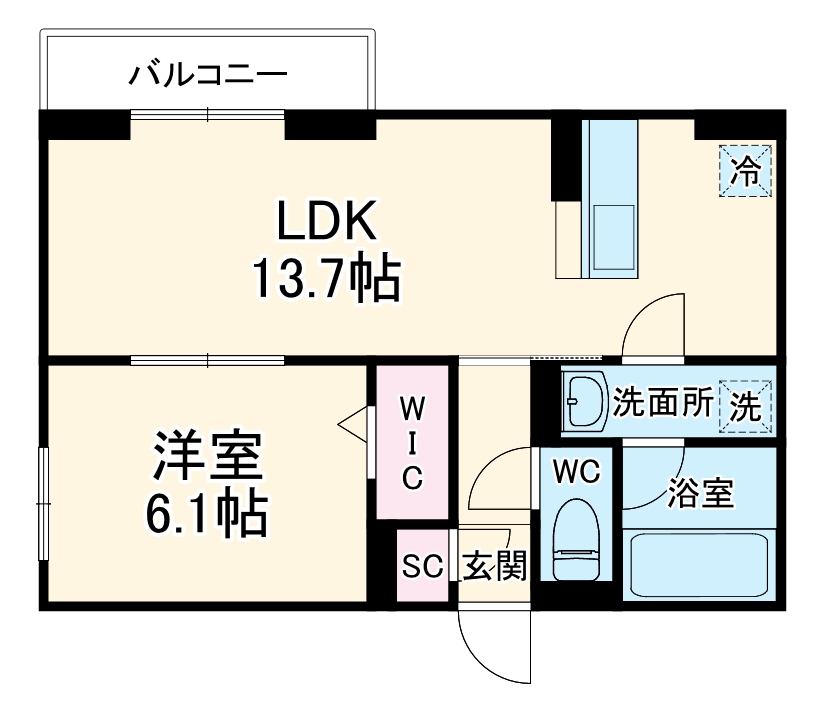 D Paina Odoribaの間取り