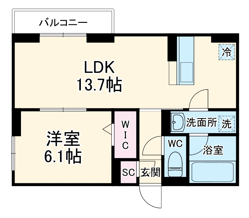 D Paina Odoribaの間取り