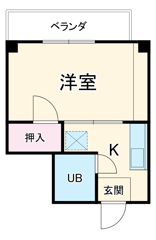シャロン五十川1の間取り