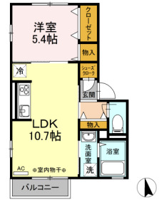 クレスト四谷の間取り