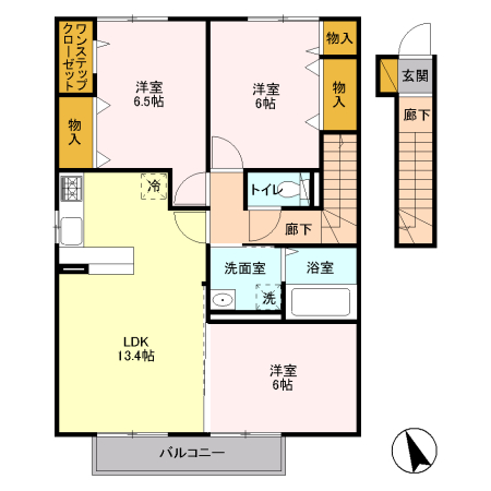 アネシスガーデンAの間取り