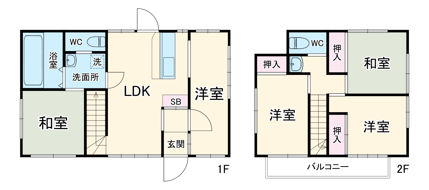 上町2丁目戸建の間取り