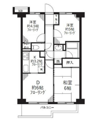 グランドゥール上石神井の間取り