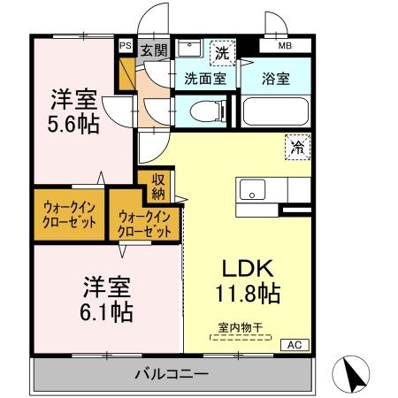 (仮称)平成マンション小美玉の間取り