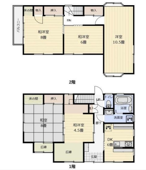貸家新橋町643の間取り