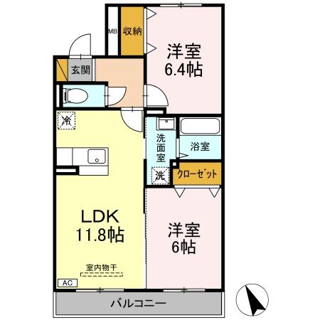 (仮称)平成マンション小美玉の間取り