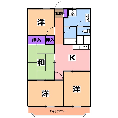 セントラルハイツの間取り