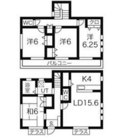 能ヶ谷四丁目戸建Cの間取り