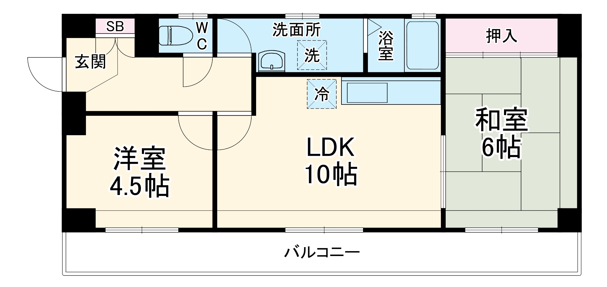 パークハイツアイリス3号館の間取り