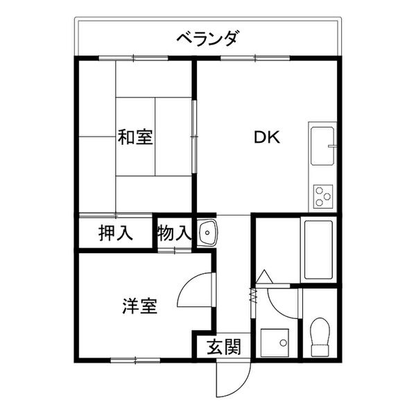 プランドール古市の間取り
