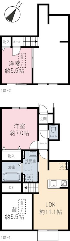 ファミールKの間取り