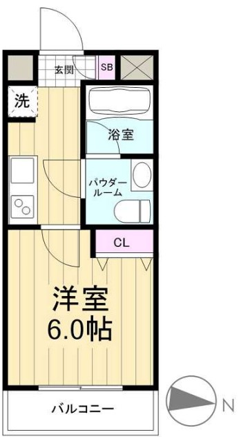 白鳥の完工年月(2022年9月)築の賃貸マンションの間取り