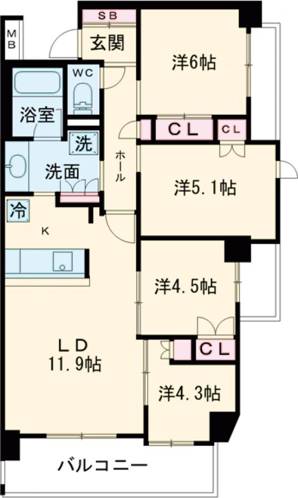 コンフォリア上池台の間取り