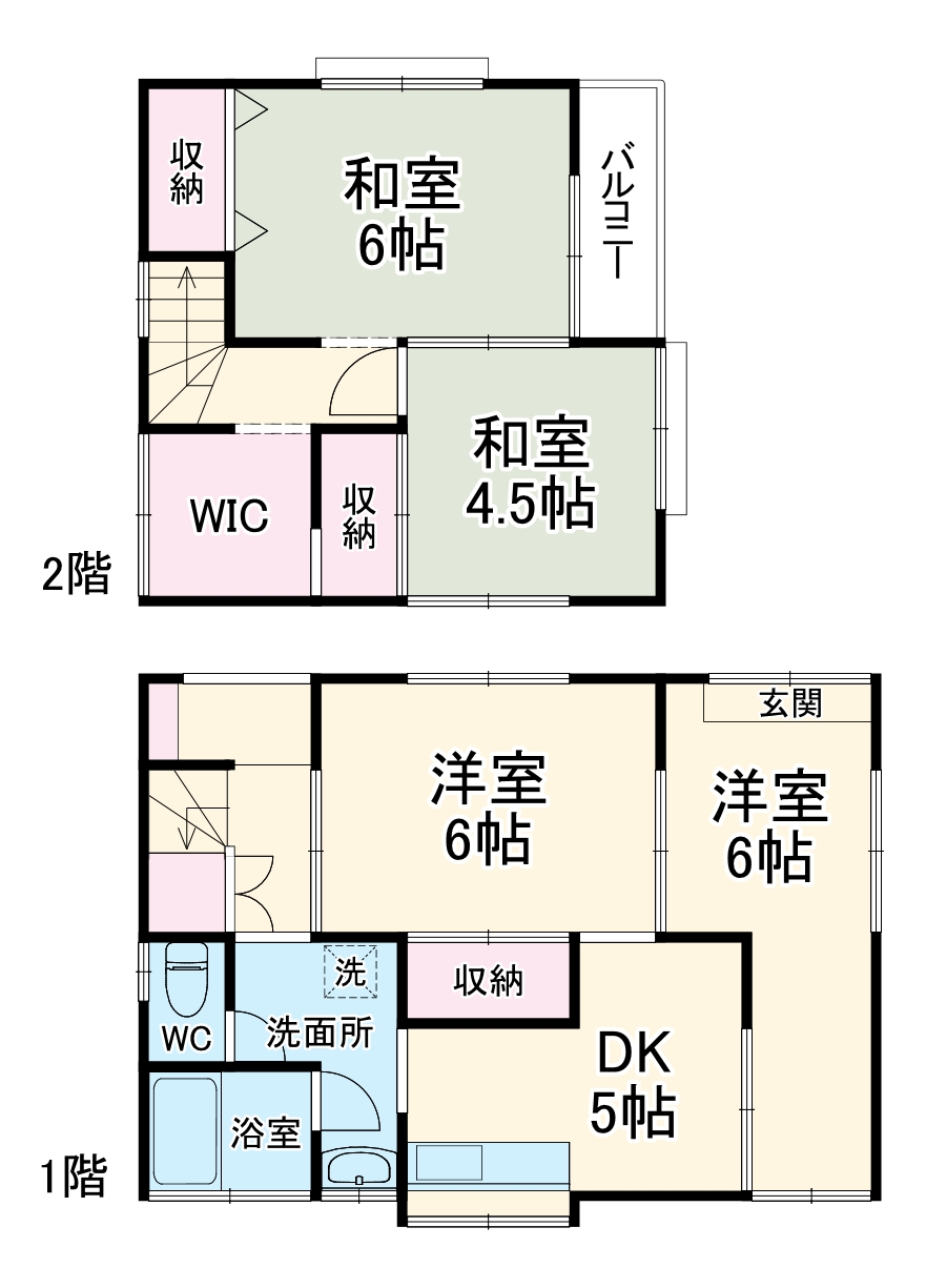 ヒュッゲ緑町戸建の間取り