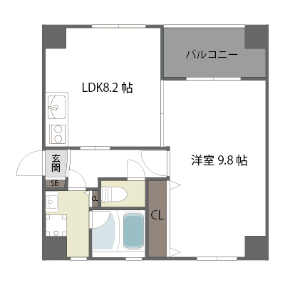 シャルムヒルズ南森町の間取り