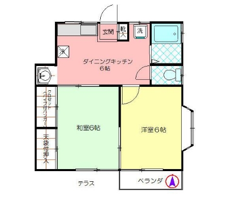 シイノハイツⅡの間取り