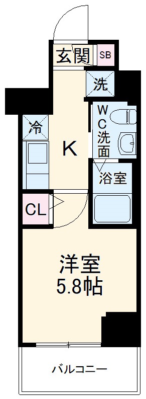 リヴシティ横濱宮元町の間取り
