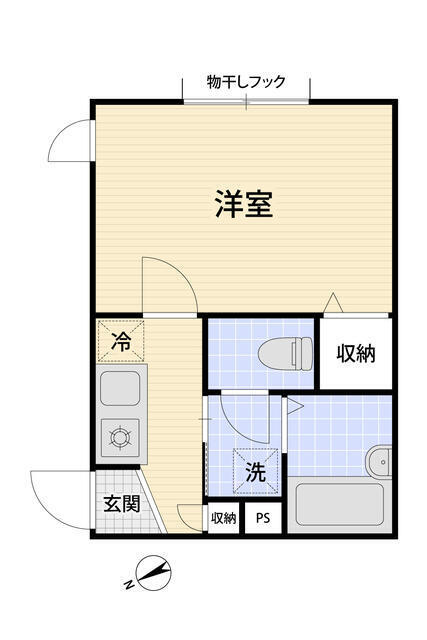 朝日町の完工年月(2005年4月)築の賃貸マンションの間取り