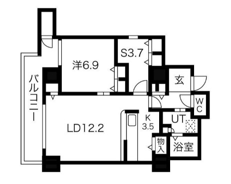 シティコート目黒4号棟の間取り