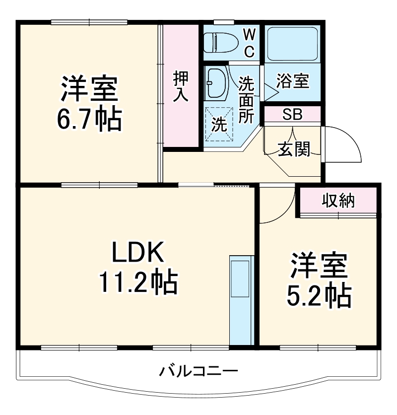 サンハイムの間取り