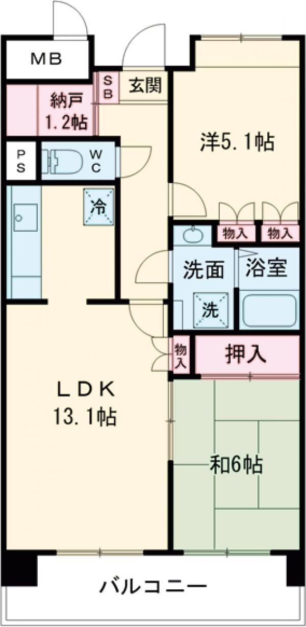 リヴェール烏山の間取り