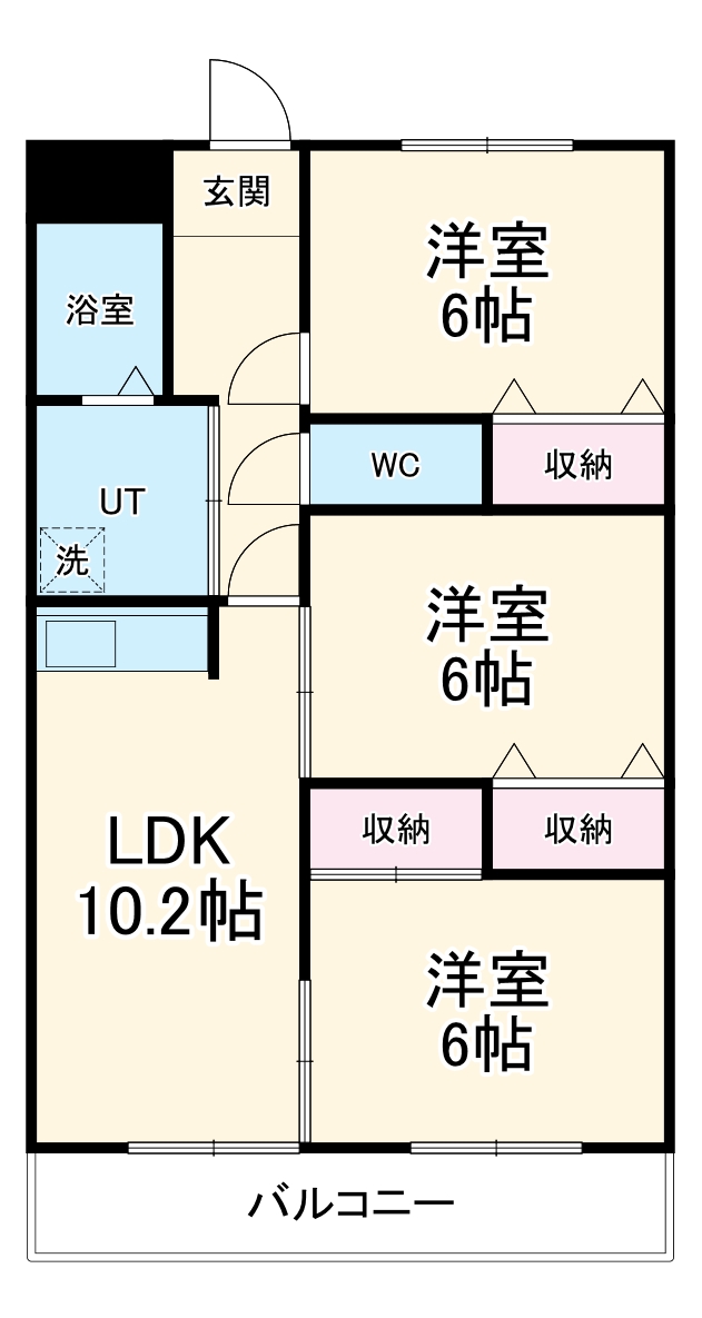 ベルドミール平戸橋2番館の間取り