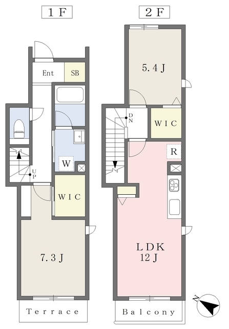 中田本町の完工年月(2026年1月)築の賃貸マンションの間取り