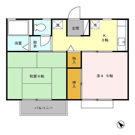 彦根ハイツの間取り