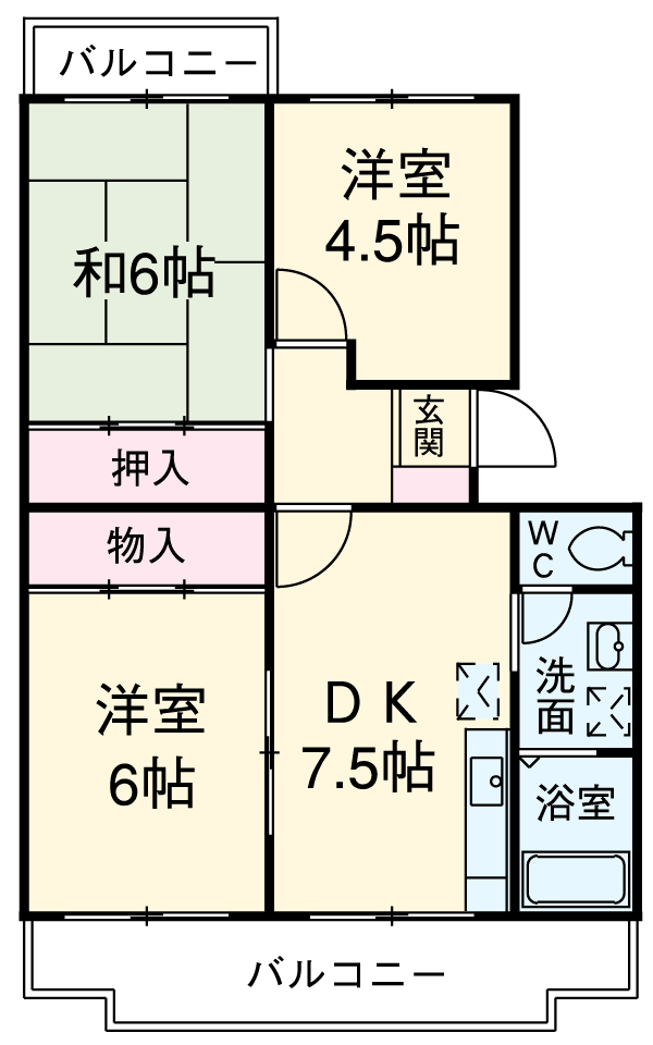 グランメールの間取り