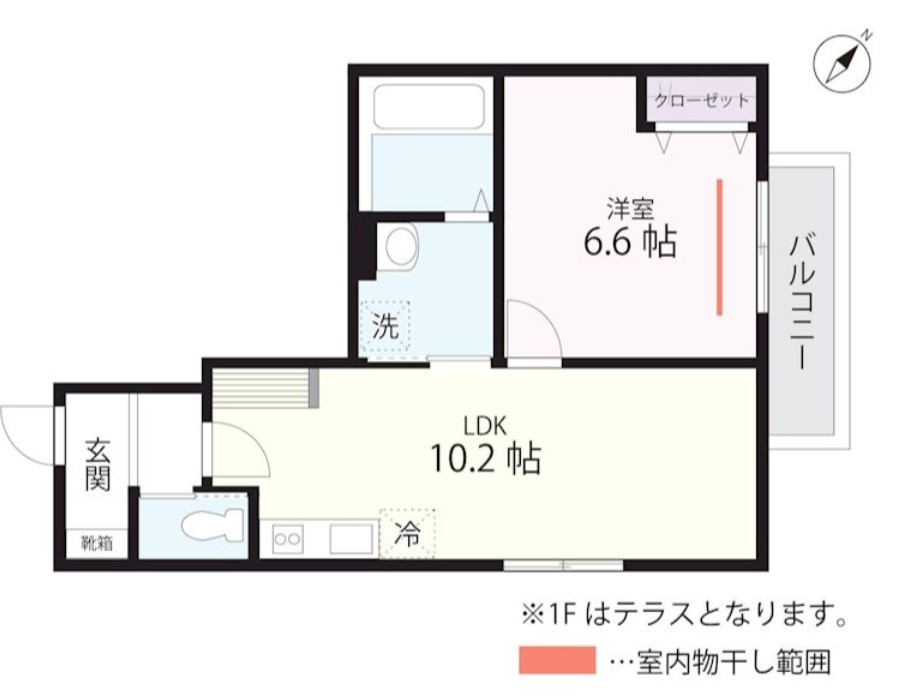 QUIET CRAB HOUSE TOGETHER 横浜元町(仮)の間取り