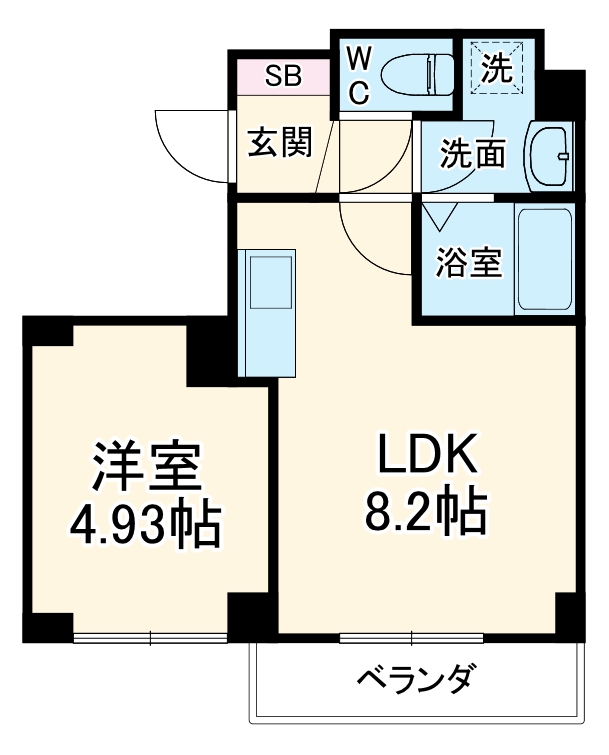 Blue Squareの間取り