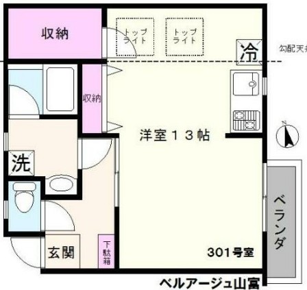 ベルアージュ山富の間取り