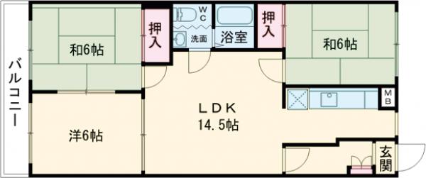 プランタン奥戸の間取り