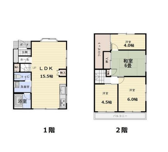 光風台貸家の間取り